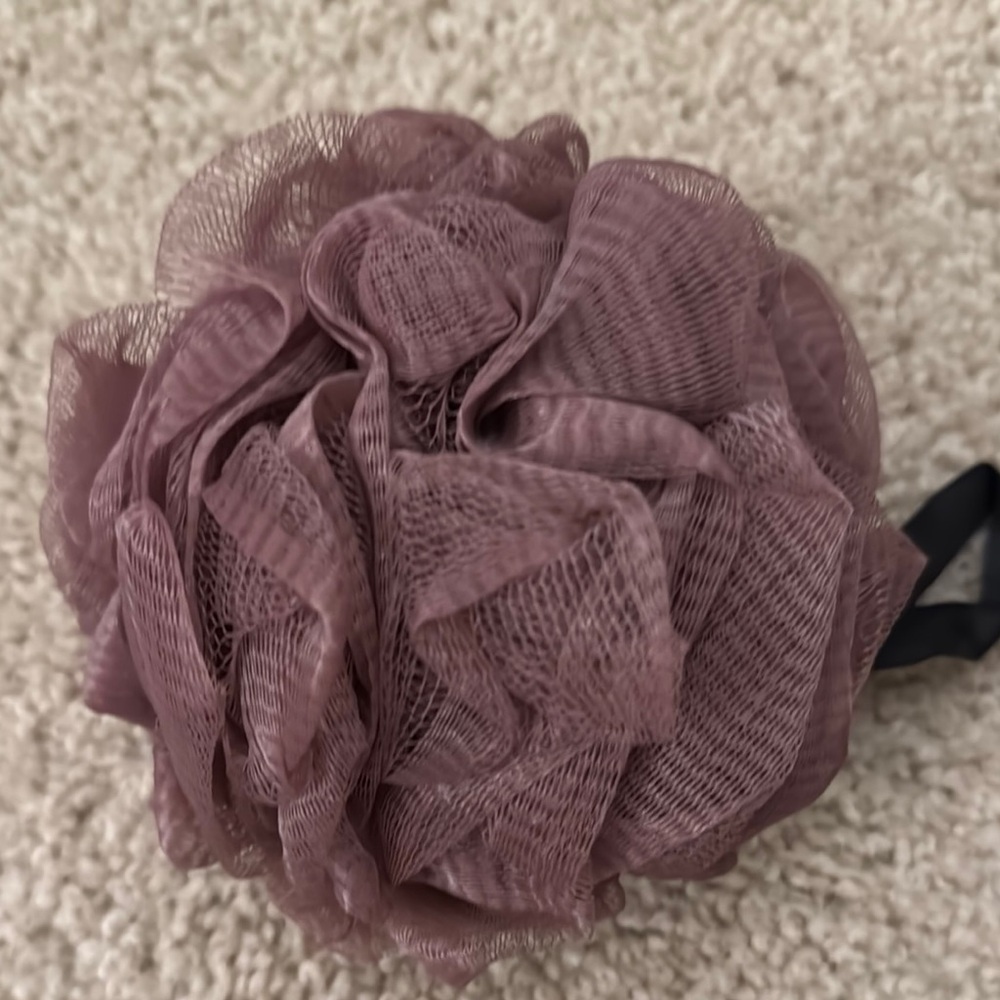 Luxurious Bath Pouf Set - White, Mint, Mauve, Teal - Picture 2 of 6